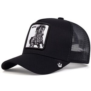 Goorin Bros Black Horse Patch Trucker Hat